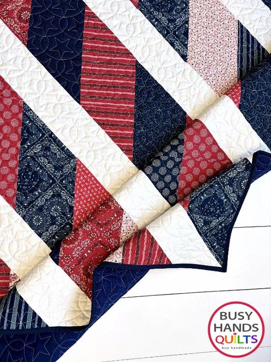 Busy Hands Quilts Precious Plaid Quilt Pattern - 5 Size Variations Per Pattern
