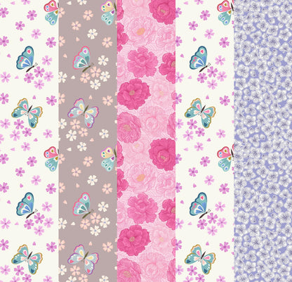LIMITED EDITION!! Fabric Cafe Zenith Quilt Kit Featuring Lewis & Irene Love Blooms Fabric Collection Finished Size: 50"x72"