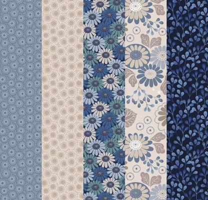 LIMITED EDITION!! Fabric Cafe Zenith Quilt Kit Featuring Lewis & Irene Shinrin Yoku Fabric Collection Finished Size: 50"x72"