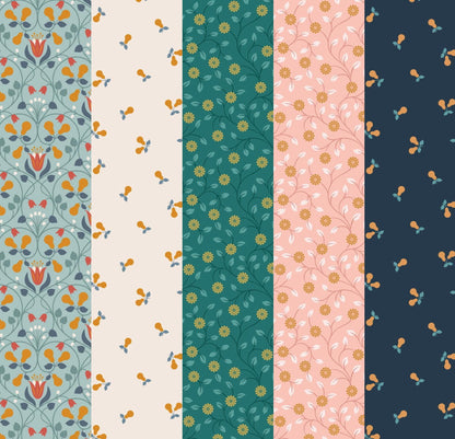 LIMITED EDITION!! Fabric Cafe Zenith Quilt Kit Featuring Lewis & Irene Wintertide Fabric Collection Finished Size: 50"x72"