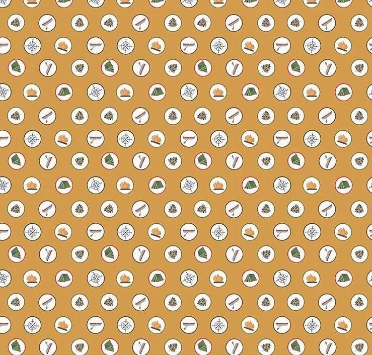 LIMITED EDITION!! Fabric Cafe Zenith Quilt Kit Featuring Riley Blake Love You S'Mores Fabric Collection Finished Size: 50"x72"