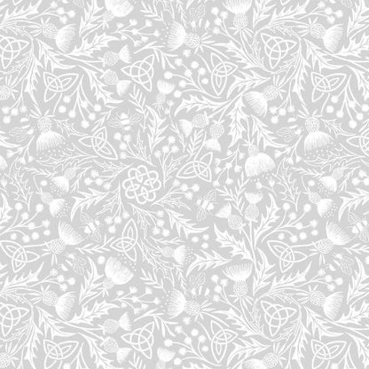 Lewis & Irene Tiny Tonals Fabric Collection Celtic Knots Grey on Grey Premium 100% Cotton Quilt Shop Quality Fabrics TT25