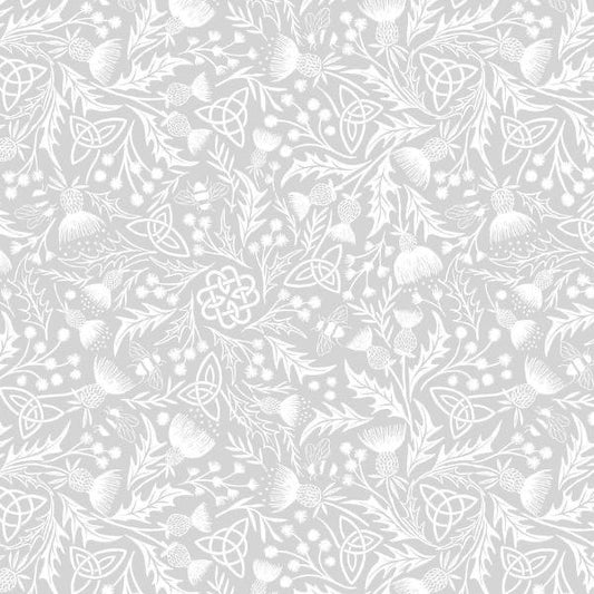 Lewis & Irene Tiny Tonals Fabric Collection Celtic Knots Grey on Grey Premium 100% Cotton Quilt Shop Quality Fabrics TT25