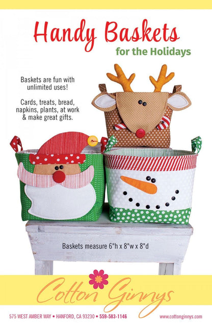 Cotton Ginny's Handy Baskets For The Holidays Pattern HR180