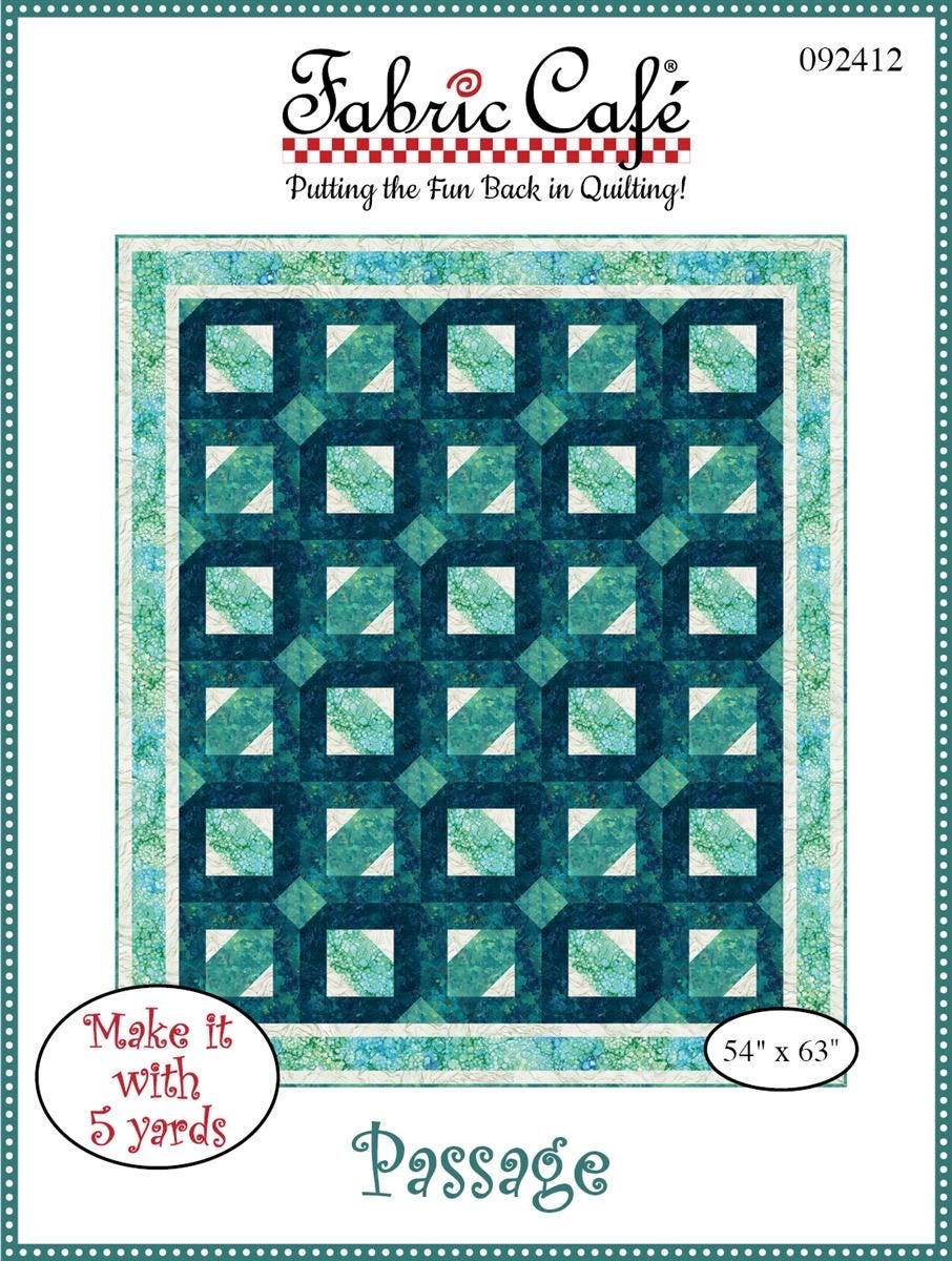 LIMITED EDITION!! Fabric Cafe Passage Quilt Kit Featuring Lewis & Irene Wintertide Fabric Collection Finished Size: 54”x63"