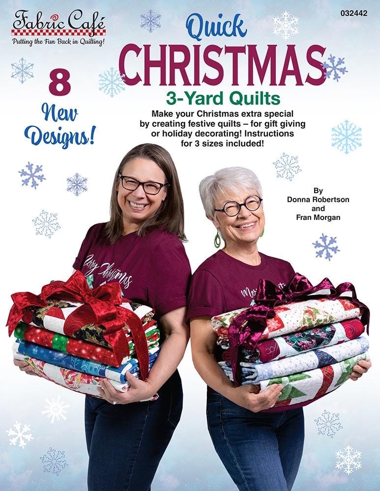 LIMITED EDITION!! Fabric Cafe Irish Christmas Quilt Kit Featuring Poppie Cotton Sunshine & Chamomile Fabric Collection