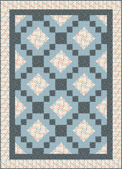 LIMITED EDITION!! Fabric Cafe Irish Christmas Quilt Kit Featuring Poppie Cotton Sunshine & Chamomile Fabric Collection