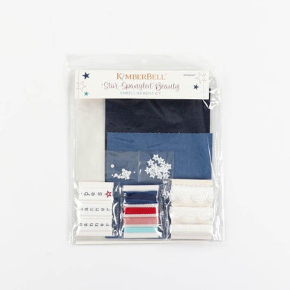Kimberbell Star Spangled Beauty Ladder Quilt Collection (Options: Machine Embroidery CD, Embellishment Kit, Fabric Kit, and Thread Set)