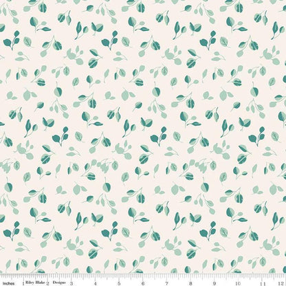 LAST BOLT!! Riley Blake Porch Swing Fabric Collection Eucalyptus on Cream Premium 100% Cotton Quilt Shop Quality Fabrics