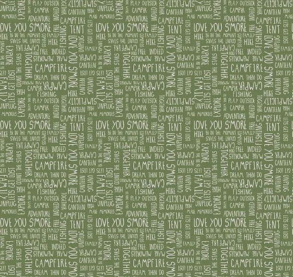 LIMITED EDITION!! Fabric Cafe Amore Quilt Kit Featuring Riley Blake Love You S'Mores Fabric Collection Finished Size: 39"x57"