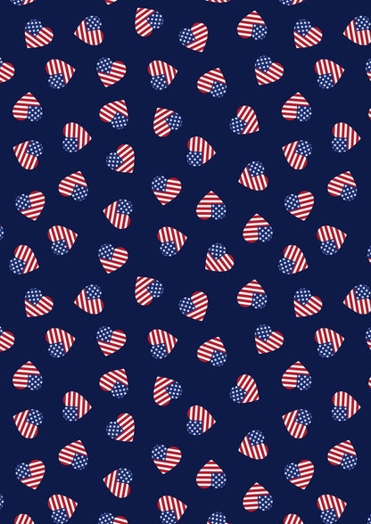 LIMITED EDITION!! Fabric Cafe Amore Quilt Kit Featuring Lewis & Irene Americana Fabric Collection Finished Size: 39"x57"