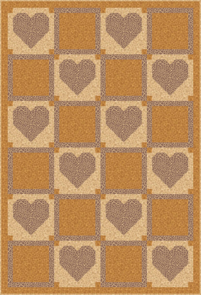 LIMITED EDITION!! Fabric Cafe Amore Quilt Kit Featuring Lewis & Irene Small Things Wild Animals Fabric Collection Finished Size: 39"x57"