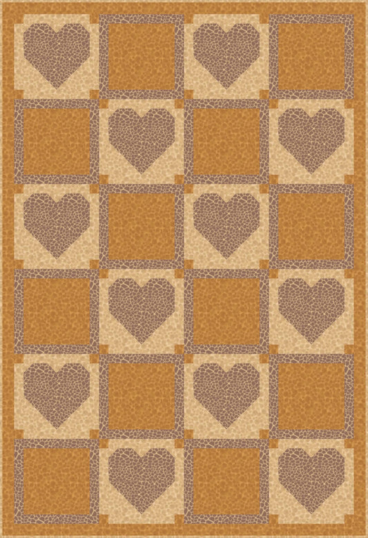 LIMITED EDITION!! Fabric Cafe Amore Quilt Kit Featuring Lewis & Irene Small Things Wild Animals Fabric Collection Finished Size: 39"x57"