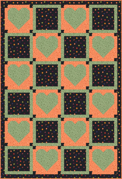 LIMITED EDITION!! Fabric Cafe Amore Quilt Kit Featuring Lewis & Irene Small Things Sweet Fabric Collection Finished Size: 39"x57"