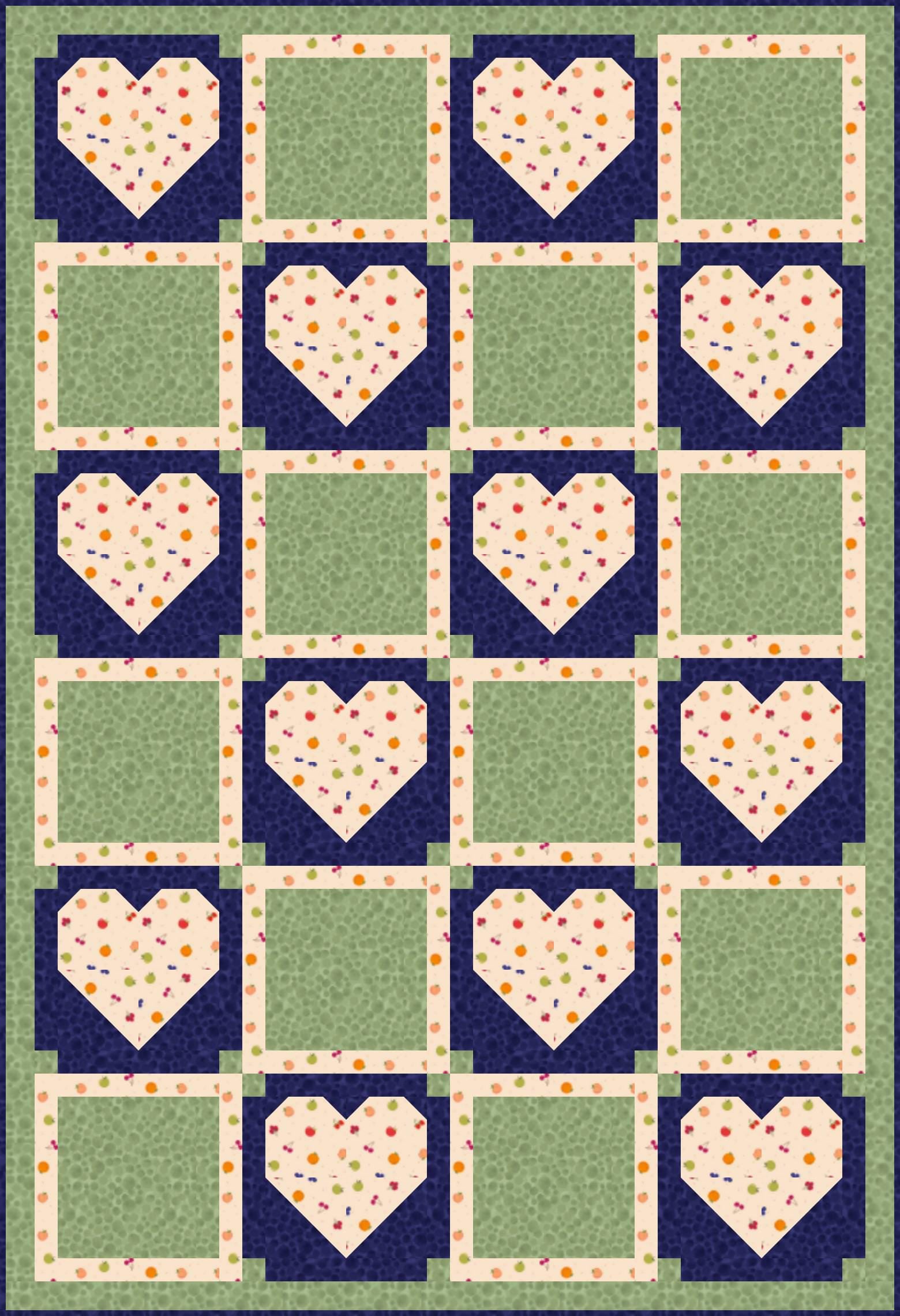 LIMITED EDITION!! Fabric Cafe Amore Quilt Kit Featuring Lewis & Irene Small Things Sweet Fabric Collection Finished Size: 39"x57"