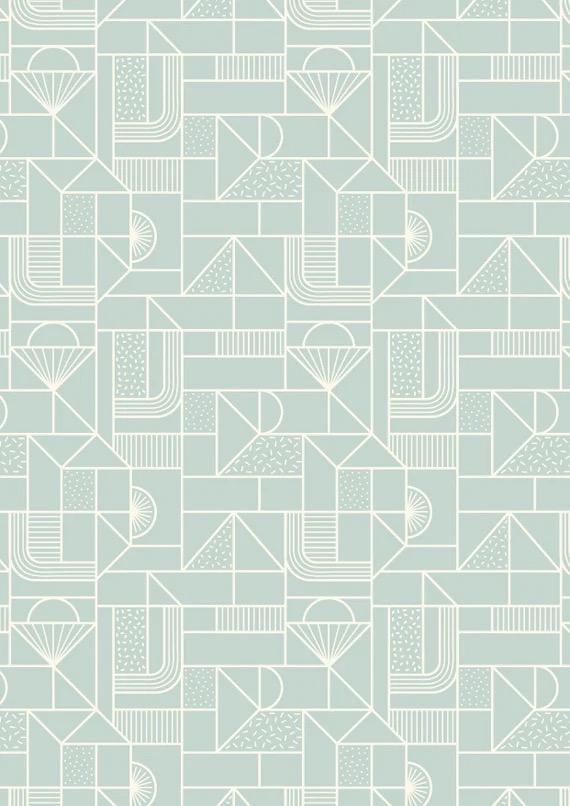 LIMITED EDITION Fabric Cafe Ashford Square Quilt Kit Featuring Lewis & Irene Forme Fabric Collection Finished Size: 42.5"x60.5"