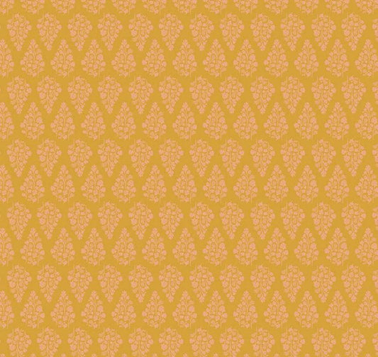 LAST BOLT!! Riley Blake Porch Swing Fabric Collection Stems on Mustard Premium 100% Cotton Quilt Shop Quality Fabrics