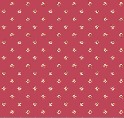 LAST BOLT!! Riley Blake Porch Swing Fabric Collection Tiny Flowers on Berry Premium 100% Cotton Quilt Shop Quality Fabrics