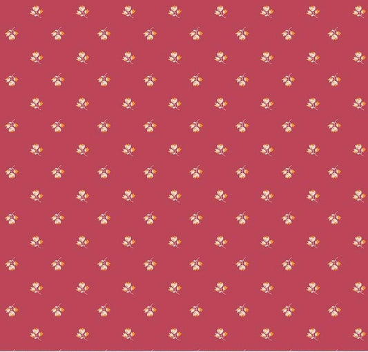 LAST BOLT!! Riley Blake Porch Swing Fabric Collection Tiny Flowers on Berry Premium 100% Cotton Quilt Shop Quality Fabrics
