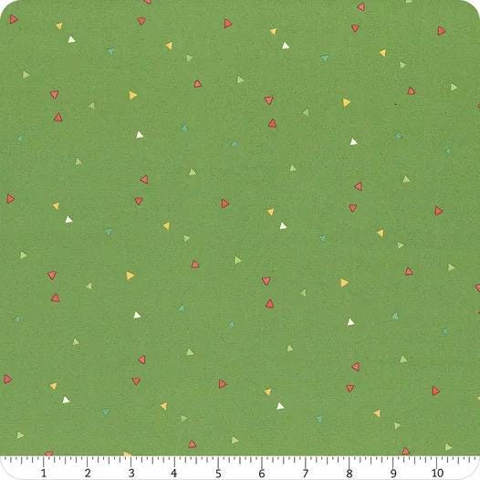 Riley Blake Heather Peterson Market Street Fabric Collection Triangles on Green Premium 100% Quilt Shop Quality Cotton Fabrics