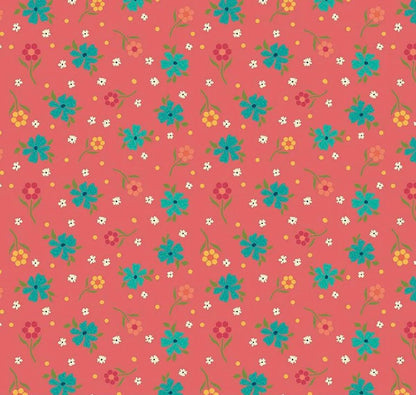 Riley Blake Heather Peterson Market Street Fabric Collection Flowers on Tea Rose Premium 100% Quilt Shop Quality Cotton Fabrics