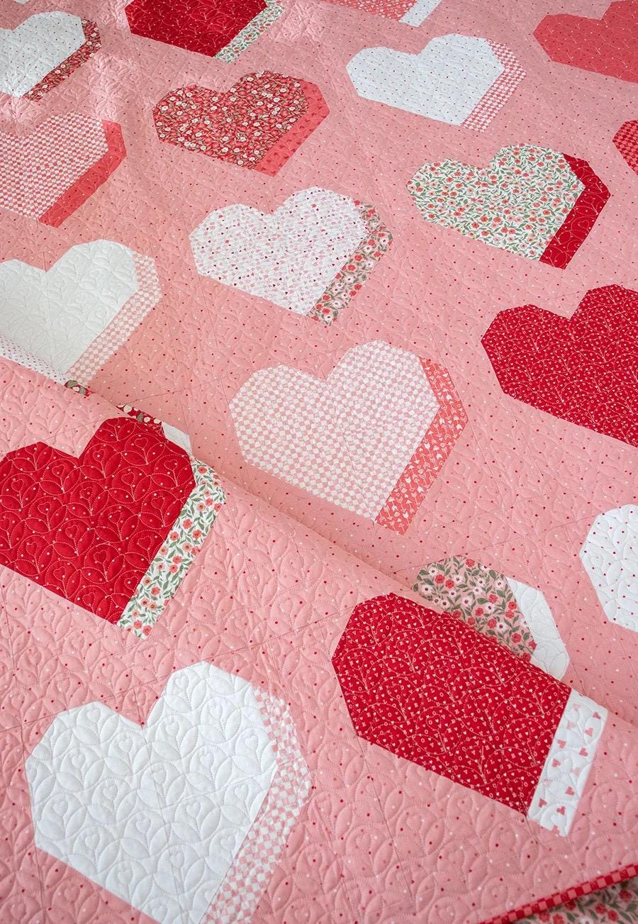 Lella Boutique Beloved Quilt Pattern Finished Size 74.5"x82.5" LB239