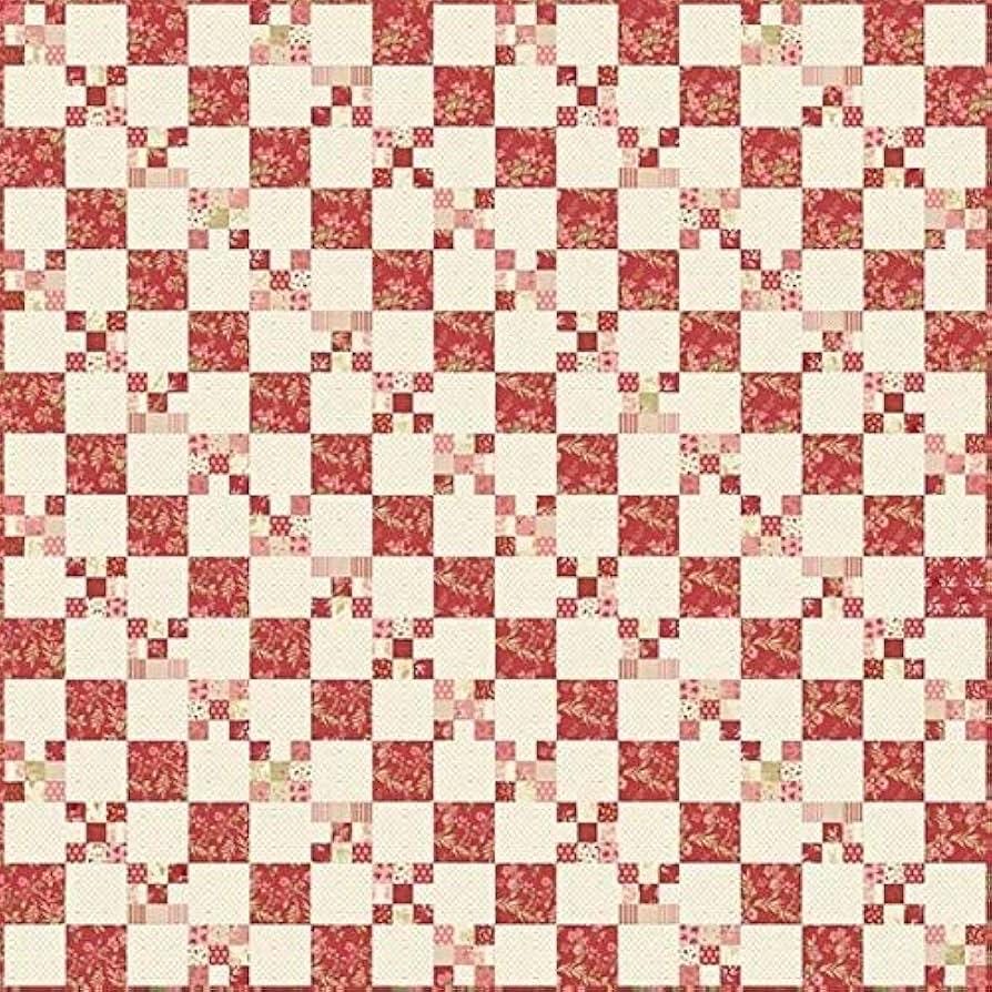 Laundry Basket Quilts Cranberry Chain Quilt Pattern - 3 Size Variations Per Pattern