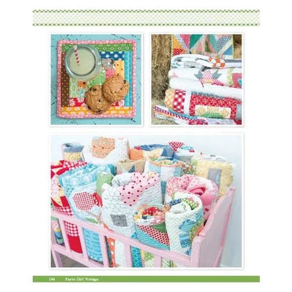 It's Sew Emma Farm Girl Vintage Pattern Book - 45 Different Blocks Per Book (Spiral Bound) ISE-906