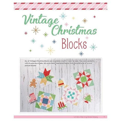 It's Sew Emma Vintage Christmas Pattern Book - Over 40 Different Blocks Per Book (Spiral Bound) ISE-925