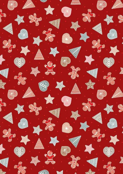 LIMITED EDITION Fabric Cafe Irish Christmas Quilt Kit Featuring Lewis & Irene Gingerbread Season Fabric Collection Finished Size: 42.5x58.5"