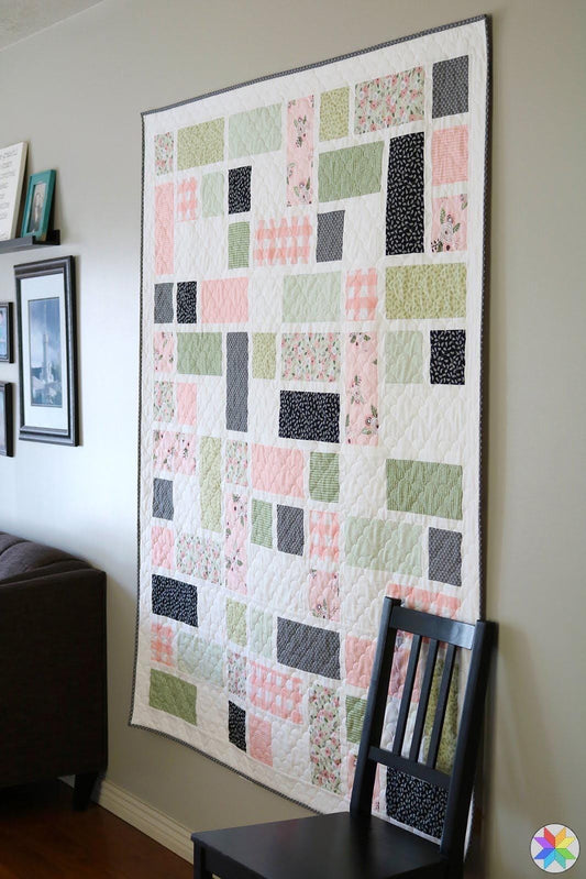 A Bright Corner Grandstand Quilt Pattern - 4 Size Variations Per Pattern ABC352
