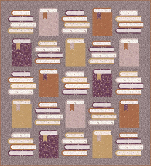 LIMITED EDITION!! Pen + Paper Patterns Book Nook Quilt Kit Featuring Lewis & Irene Meadowside Fabric Collection