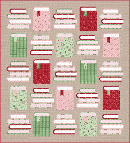 LIMITED EDITION!! Riley Blake Pen + Paper Patterns Book Nook Quilt Kit Featuring Riley Blake To Grandmother's House Fabric Collection