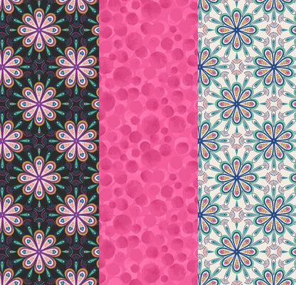 LIMITED EDITION!! Fabric Cafe Mosaic Quilt Kit Featuring Lewis & Irene Soraya Fabric Collection Finished Size: 42.5"x53.5"