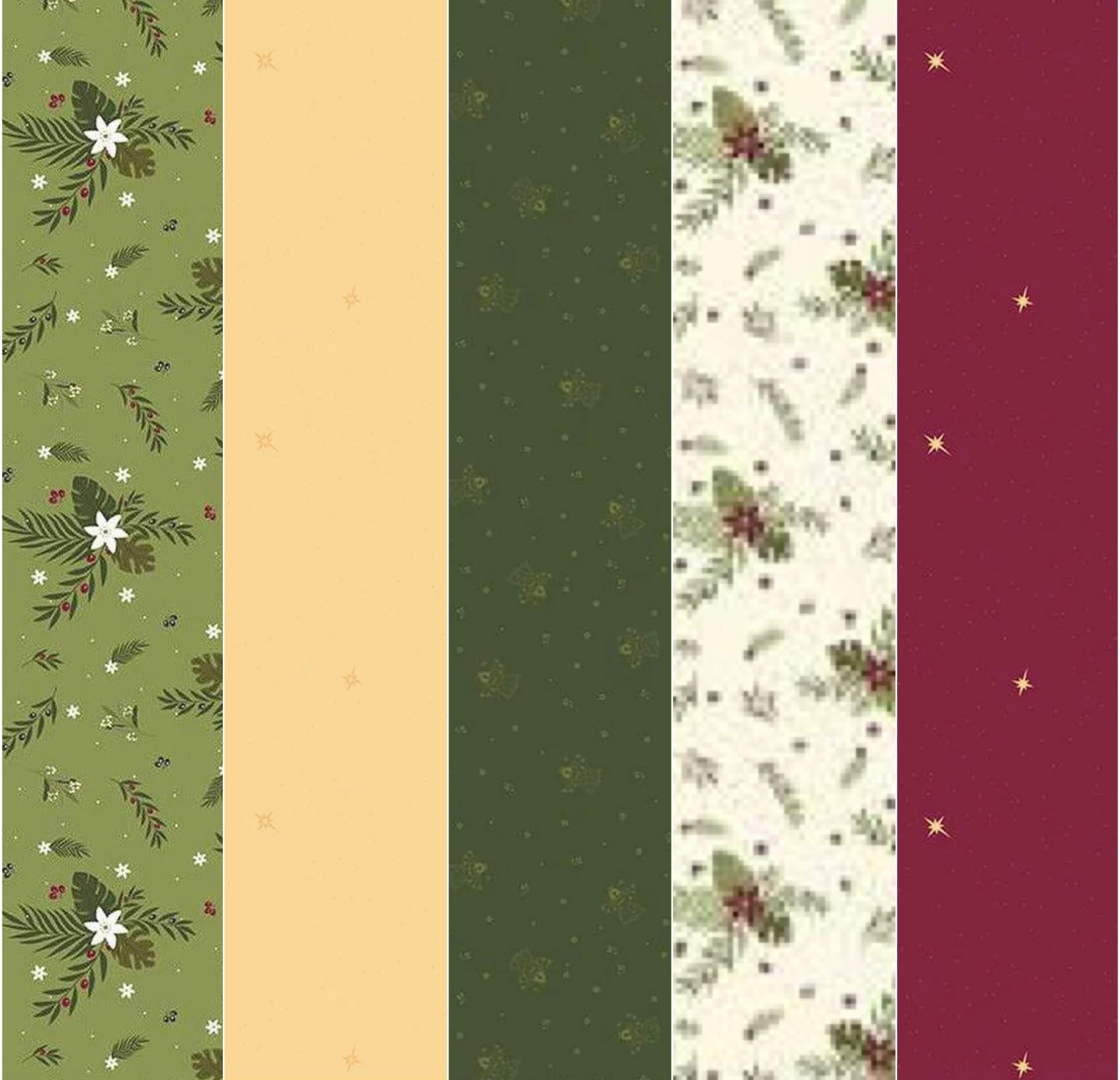 LAST ONE!! Limited Edition Fabric Cafe Zenith Quilt Kit Featuring Riley Blake Silent Night Fabric Collection Finished Size: 50"x72"