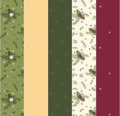 LAST ONE!! Limited Edition Fabric Cafe Zenith Quilt Kit Featuring Riley Blake Silent Night Fabric Collection Finished Size: 50"x72"