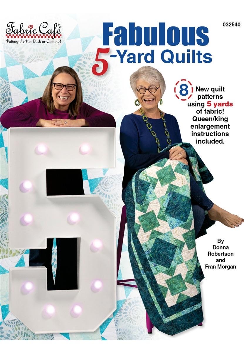 LIMITED EDITION!! Fabric Cafe Zenith Quilt Kit Featuring Lewis & Irene Love Blooms Fabric Collection Finished Size: 50"x72"