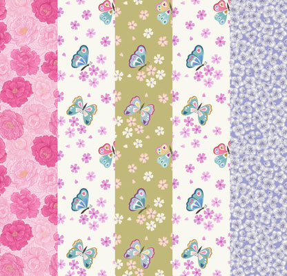 LIMITED EDITION!! Fabric Cafe Zenith Quilt Kit Featuring Lewis & Irene Love Blooms Fabric Collection Finished Size: 50"x72"