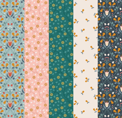 LIMITED EDITION!! Fabric Cafe Zenith Quilt Kit Featuring Lewis & Irene Wintertide Fabric Collection Finished Size: 50"x72"