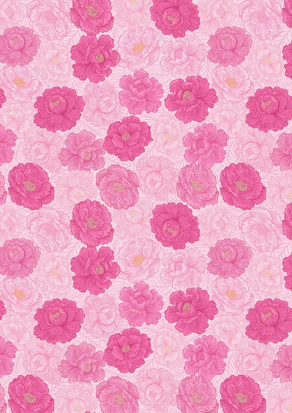 LIMITED EDITION!! Fabric Cafe Zenith Quilt Kit Featuring Lewis & Irene Love Blooms Fabric Collection Finished Size: 50"x72"