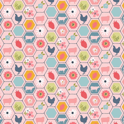 LIMITED EDITION!! Fabric Cafe Zenith Quilt Kit Featuring Poppie Cotton Sunshine & Chamomile Fabric Collection Finished Size: 50"x72"