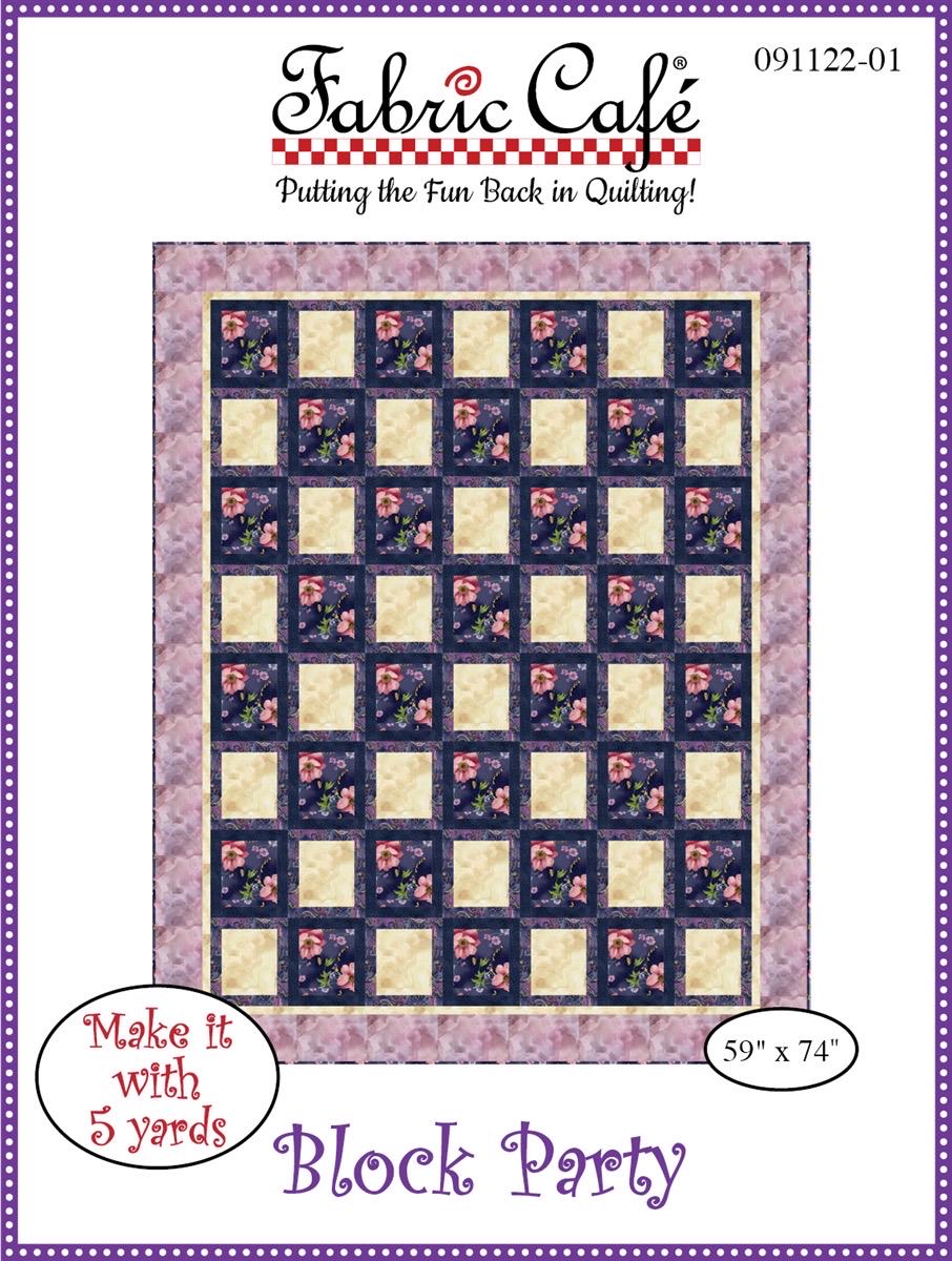 LIMITED EDITION!! Fabric Cafe Block Party Quilt Kit Featuring Lewis & Irene Wintertide Fabric Collection Finished Size: 59"x74"