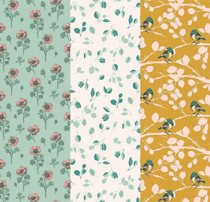 LIMITED EDITION!! Fabric Cafe Waves Quilt Kit Featuring Riley Blake Porch Swing Fabric Collection Finished Size: 44.5"x60.5"