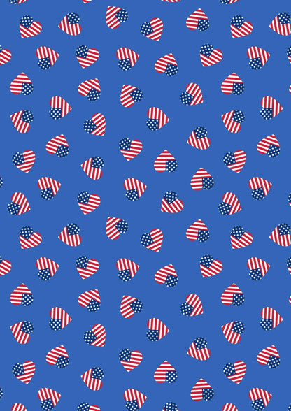 LIMITED EDITION!! Fabric Cafe Amore Quilt Kit Featuring Lewis & Irene Americana Fabric Collection Finished Size: 39"x57"