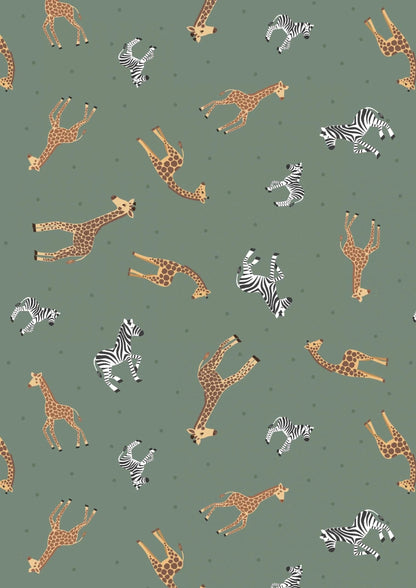 LIMITED EDITION!! Fabric Cafe Amore Quilt Kit Featuring Lewis & Irene Small Things Wild Animals Fabric Collection Finished Size: 39"x57"