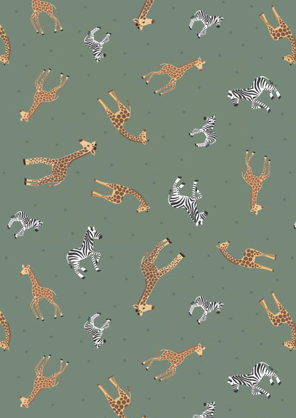 LIMITED EDITION!! Fabric Cafe Amore Quilt Kit Featuring Lewis & Irene Small Things Wild Animals Fabric Collection Finished Size: 39"x57"