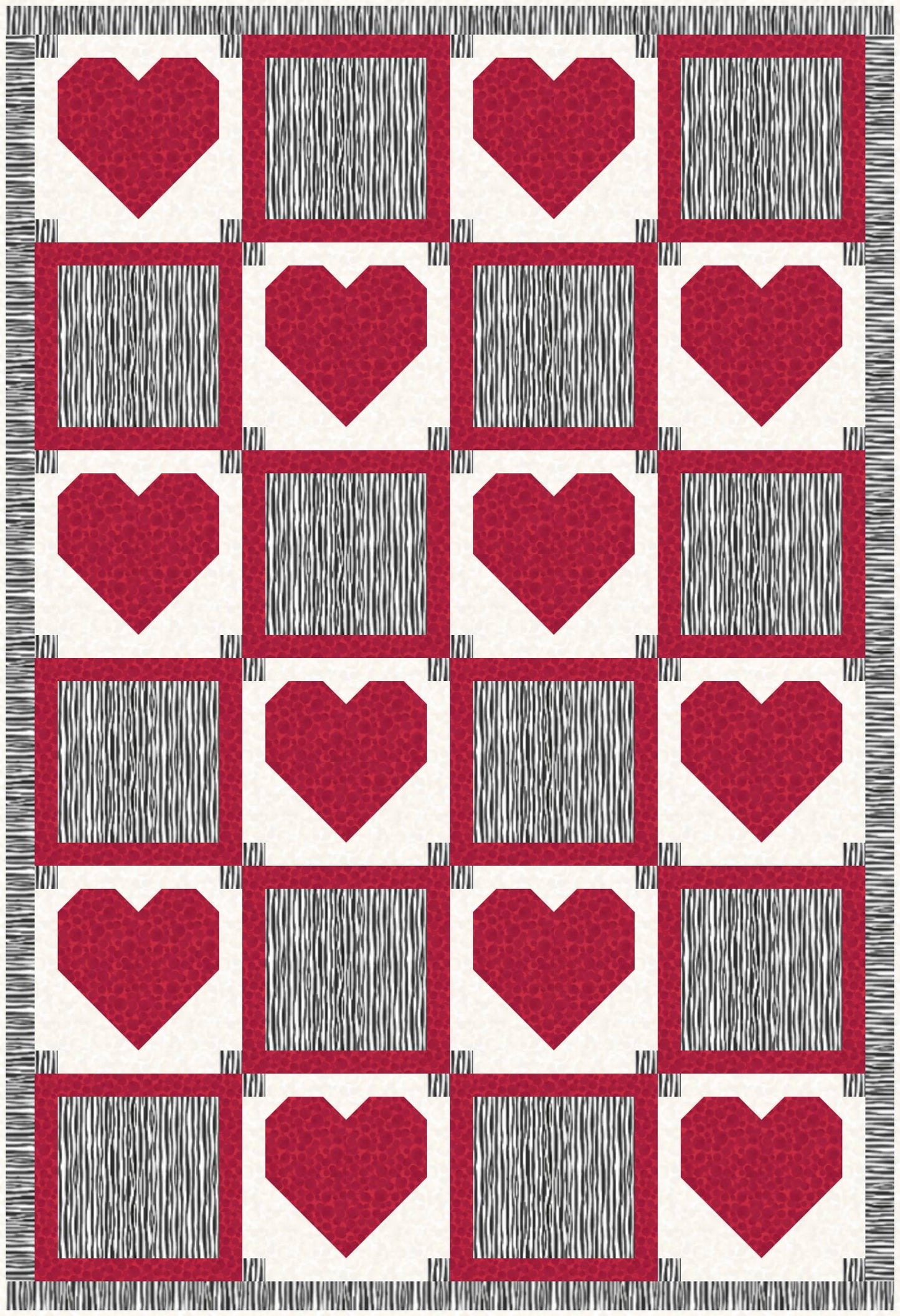 LIMITED EDITION!! Fabric Cafe Amore Quilt Kit Featuring Lewis & Irene Small Things Wild Animals Fabric Collection Finished Size: 39"x57"