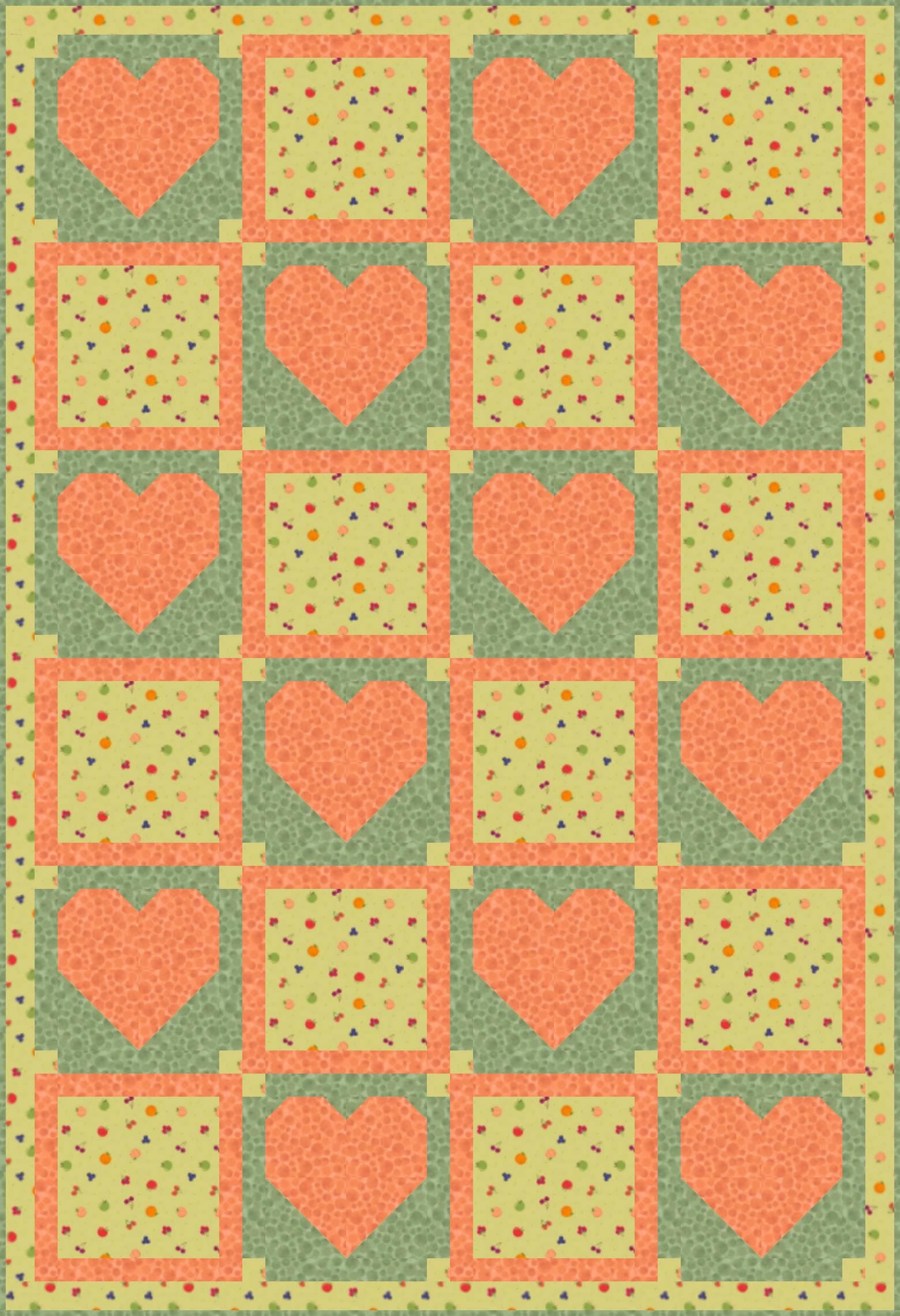 LIMITED EDITION!! Fabric Cafe Amore Quilt Kit Featuring Lewis & Irene Small Things Sweet Fabric Collection Finished Size: 39"x57"