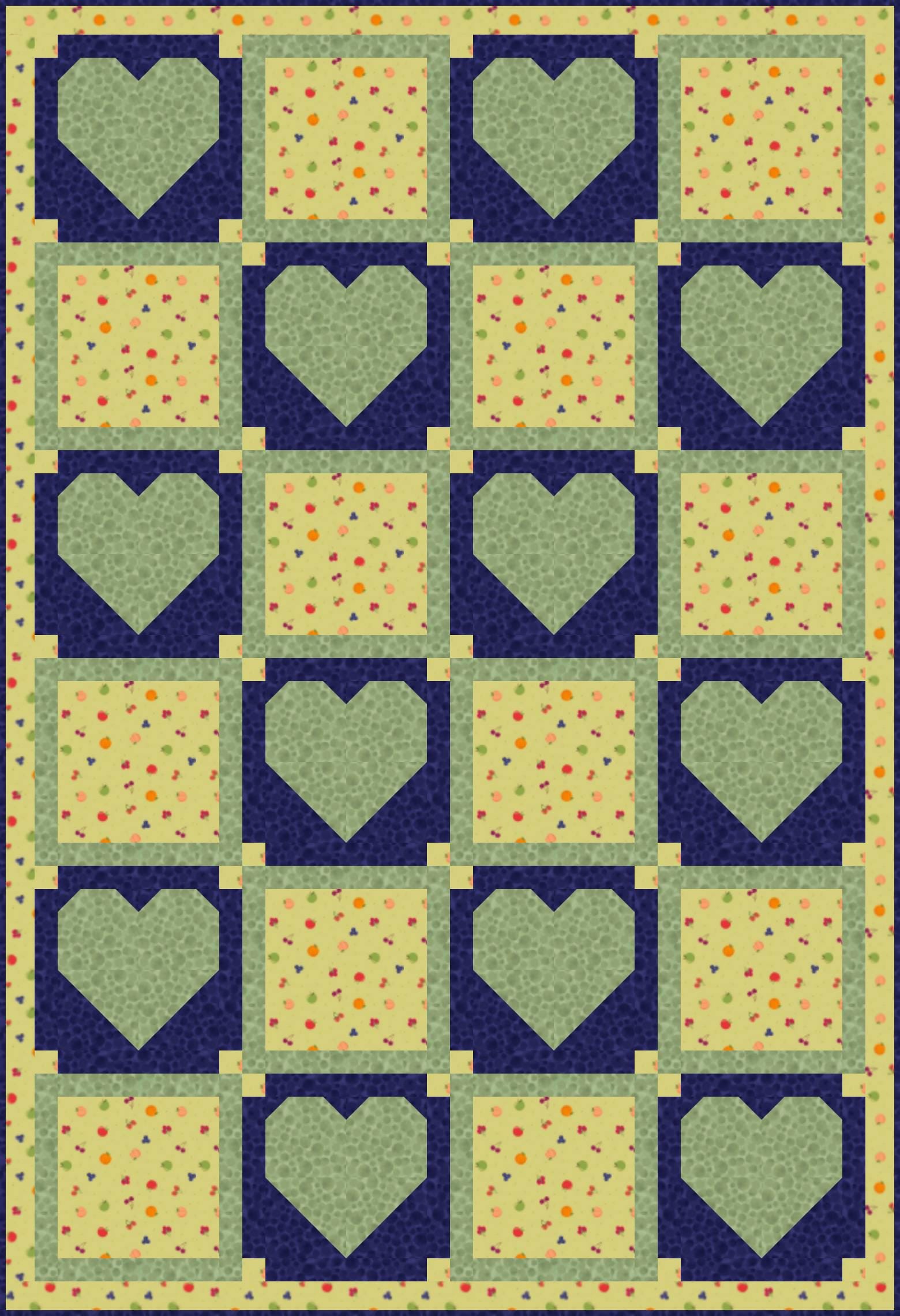 LIMITED EDITION!! Fabric Cafe Amore Quilt Kit Featuring Lewis & Irene Small Things Sweet Fabric Collection Finished Size: 39"x57"