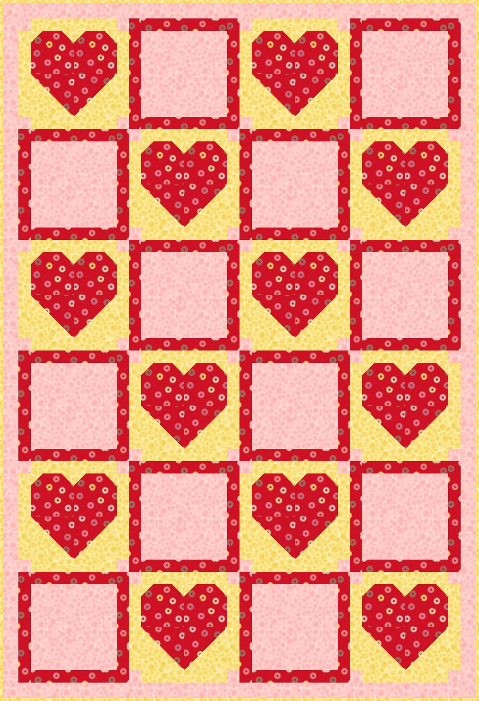 LIMITED EDITION!! Fabric Cafe Amore Quilt Kit Featuring Lewis & Irene Small Things Sweet Fabric Collection Finished Size: 39"x57"